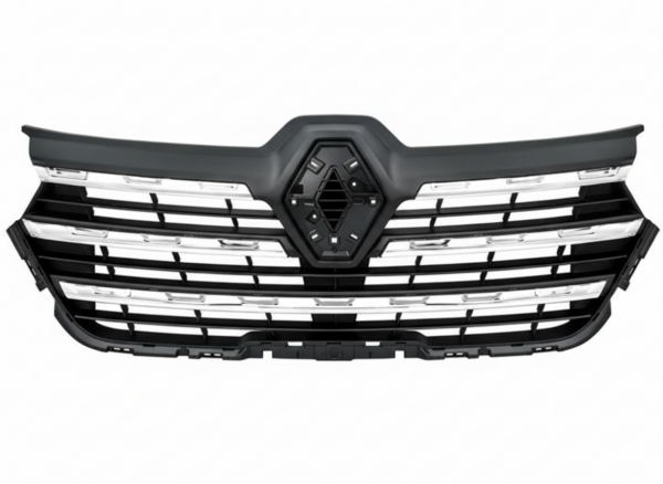 Calandre avec 5 moulures chromées